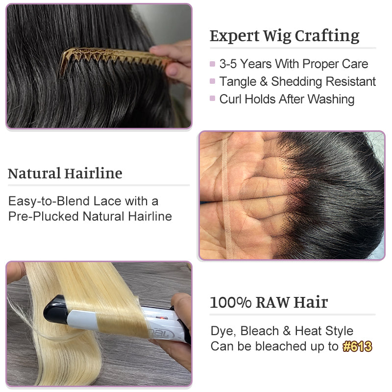 Raw Hair Transparent Lace Frontal & Closure | Multiple Textures
