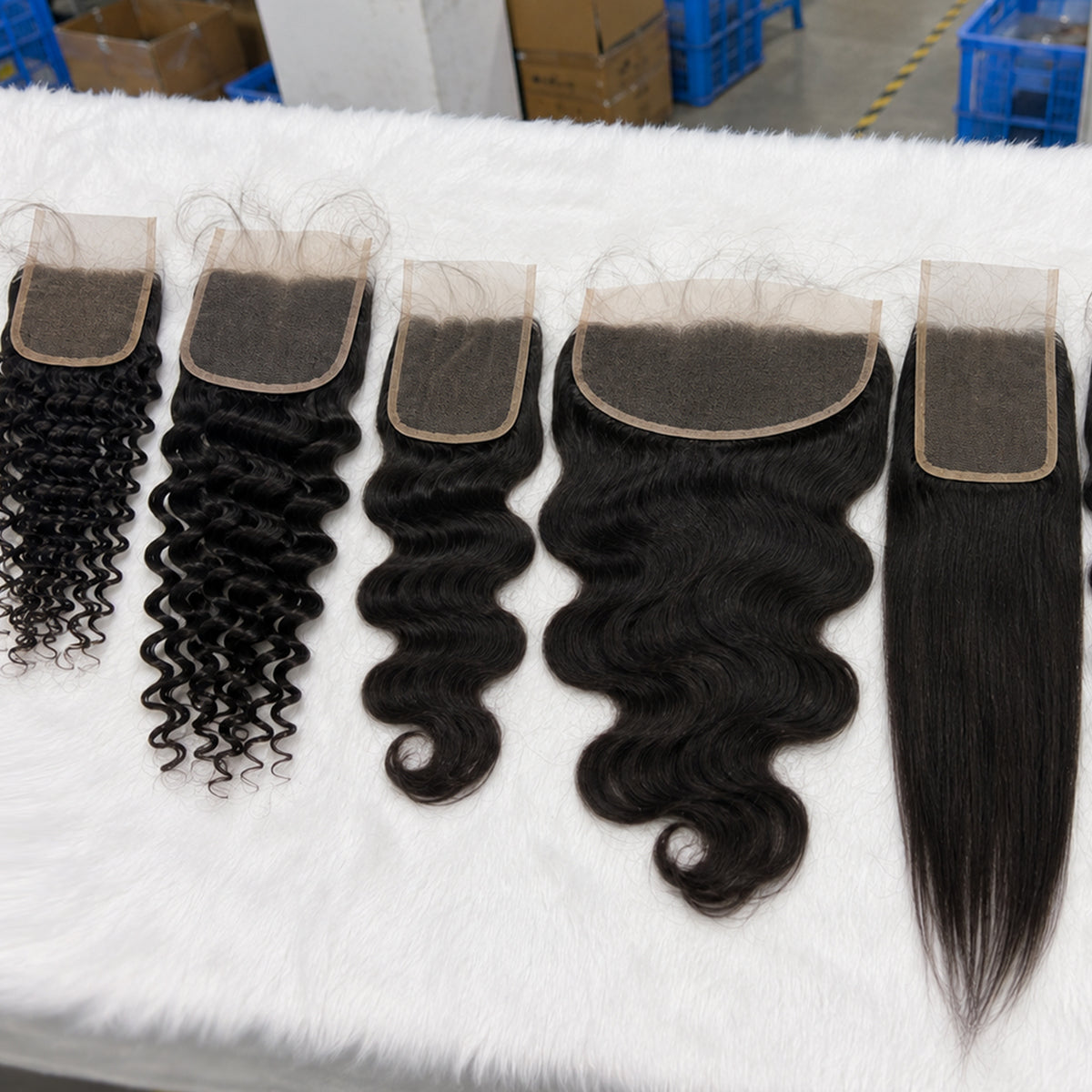 Raw Hair Transparent Lace Frontal & Closure | Multiple Textures
