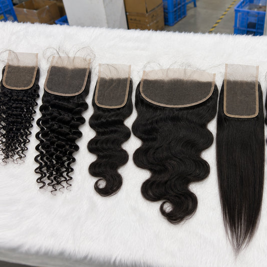 Raw Hair Transparent Lace Frontal & Closure | Multiple Textures