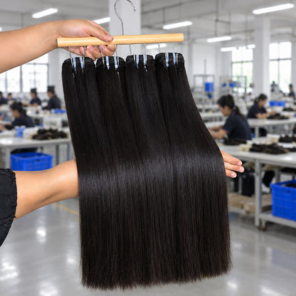 Bone Straight Human Hair Bundles | Super Double Drown