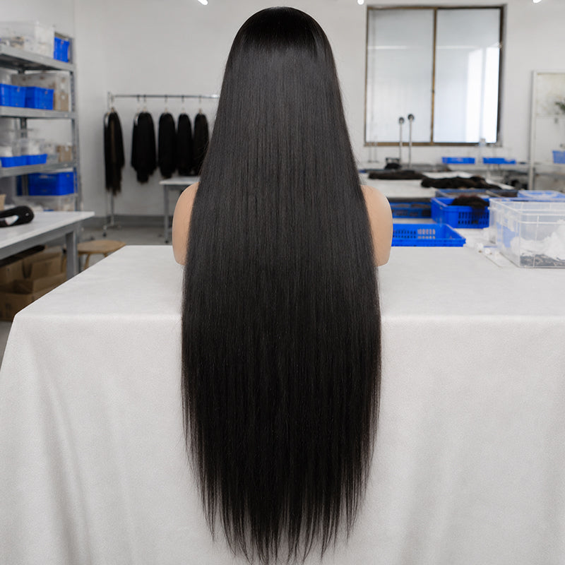 Straight Hair 40 Inch Wig | 13*6 HD Lace | 200% Density | Natural Black