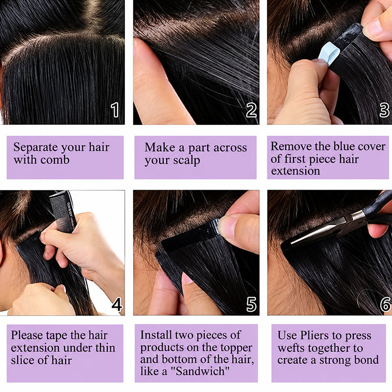 Afro 4b4c Kinky Curly Tape in Hair Extensions