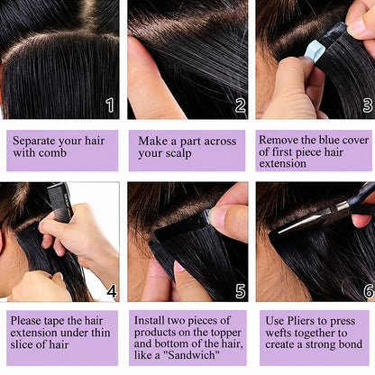 Afro 4b4c Kinky Curly Tape in Hair Extensions