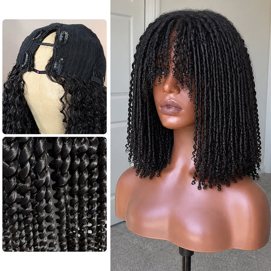 Pixie curly V-Part Wig – 100% Virgin Human Hair