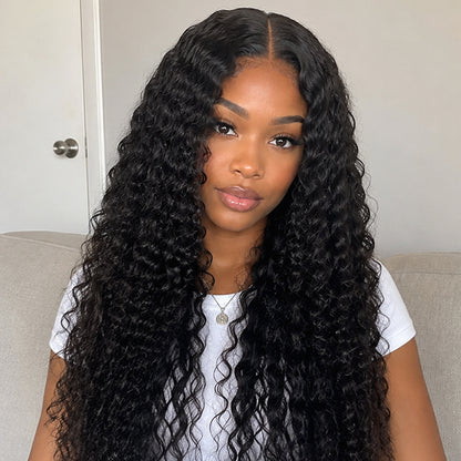 Burmese Curly V-Part Wig – 100% Virgin Human Hair