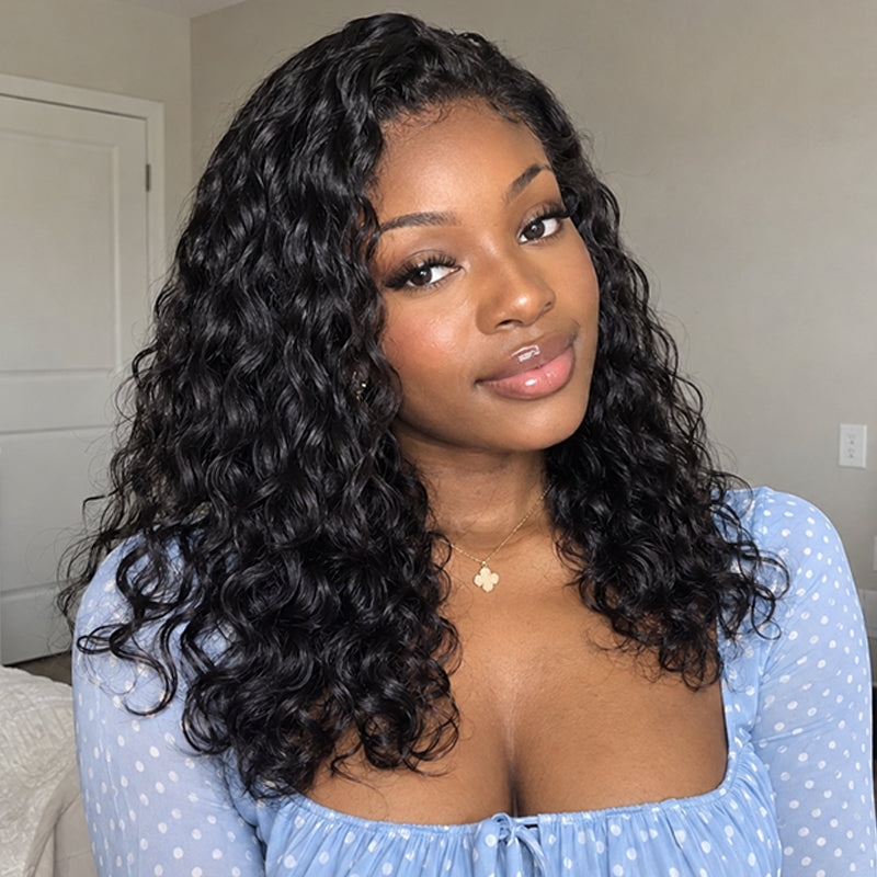 Wear & Go Water Wave Half Wig | Invisible Hairline | Beginner-Friendly