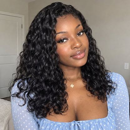 Wear & Go Water Wave Half Wig | Invisible Hairline | Beginner-Friendly