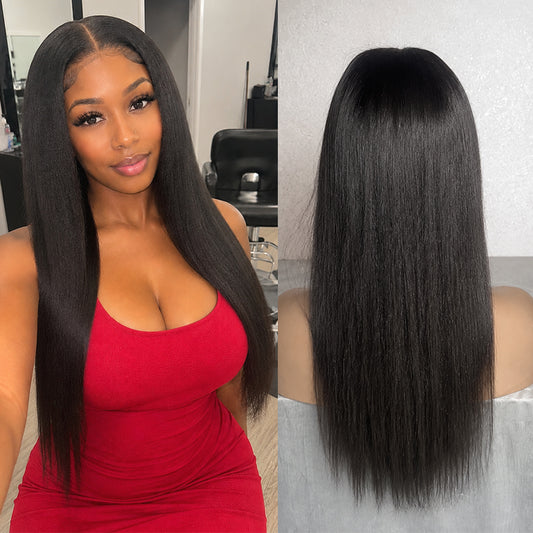 Yaki Straight 5×5 HD Lace Wig | Natural & Full Look | Premium Human Hair