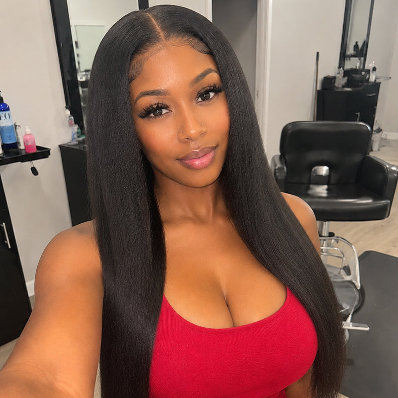 Yaki Straight 5×5 HD Lace Wig | Natural & Full Look | Premium Human Hair