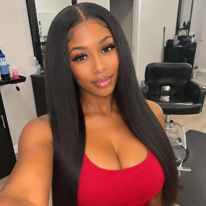 Yaki Straight 5×5 HD Lace Wig | Natural & Full Look | Premium Human Hair
