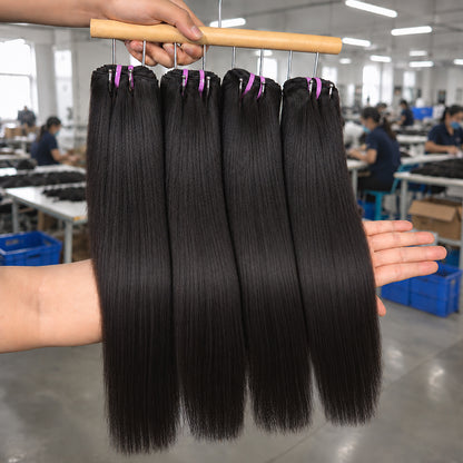 Yaki Straight 100% Human Hair Bundles (Raw & Virgin Available)