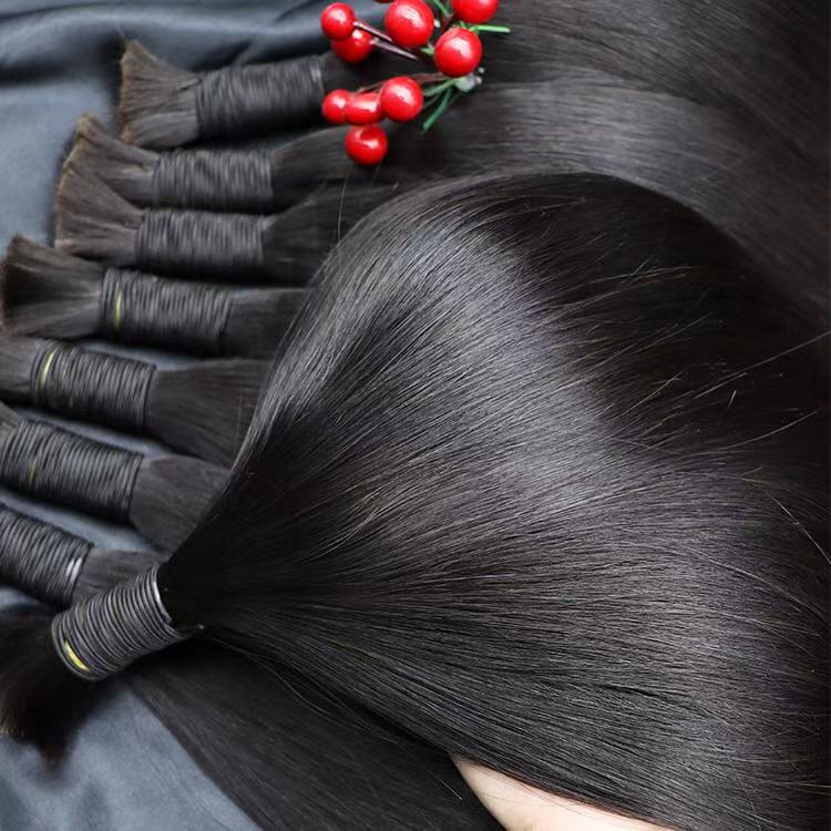Yaki Straight Virgin Bulk Hair For Braids,Braiding Hair,100% Human Hair