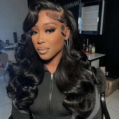 13x4 Transparent Lace Body Wave Wig Natural Hairline 180%