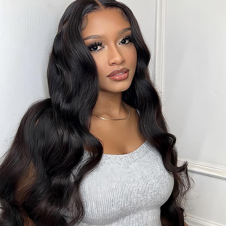Body Wave Wig Virgin Hair For All Hair Texture with Pre Plucked Natural Hairline