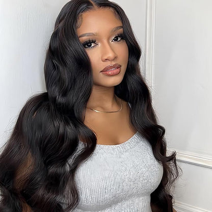 Body Wave Wig Virgin Hair For All Hair Texture with Pre Plucked Natural Hairline