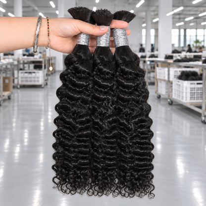 Vietnamese Curly Virgin Bulk Hair For Braids | 100% Human Hair | 100g