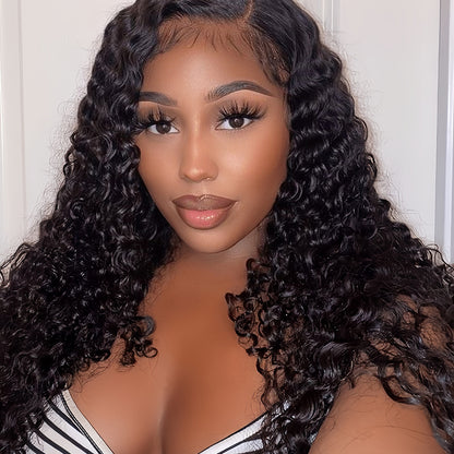 13x4 Transparent Lace Burmese Curly Wig Natural Hairline 180%