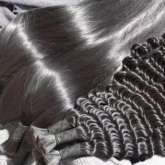 Straight Raw Bulk Hair For Braids,Braiding Hair,100% Human Hair