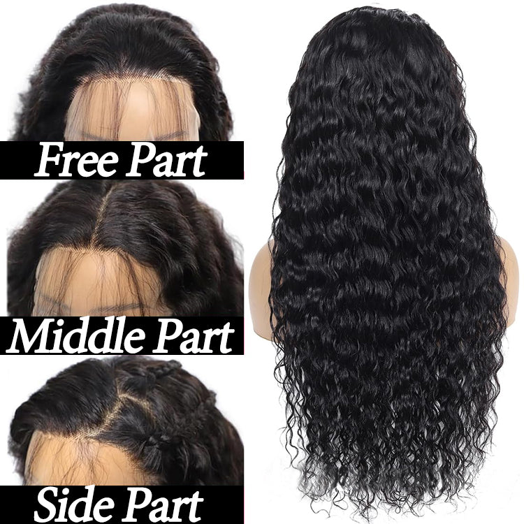13x4 Transparent Lace Deep Curly Wig Natural Hairline 180%