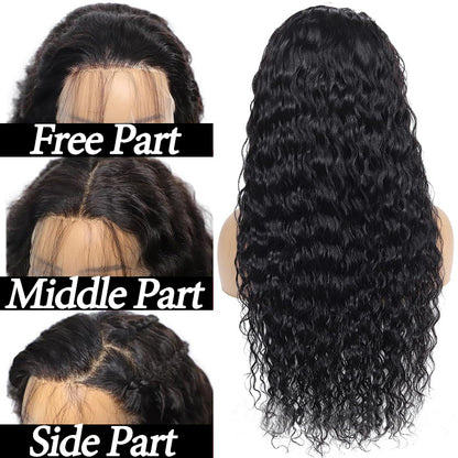 13x4 Transparent Lace Deep Curly Wig Natural Hairline 180%