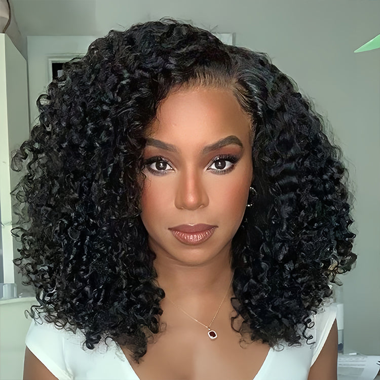 13x4 Transparent Lace Eurasian Curly Wig Natural Hairline 180%