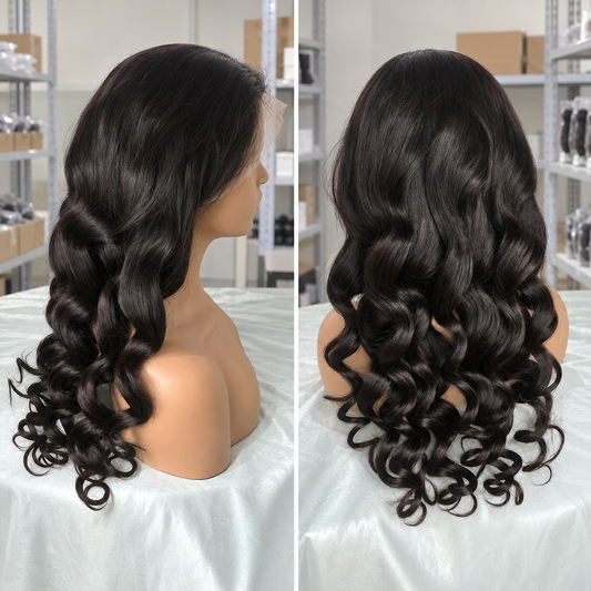 Loose Wave Wig | Transparent Lace Frontal | Natural Hairline 180%