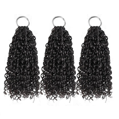 Pixie Curly Crochet Hair Pre-Separated Feather Soft Knotless Human Hair Extensions