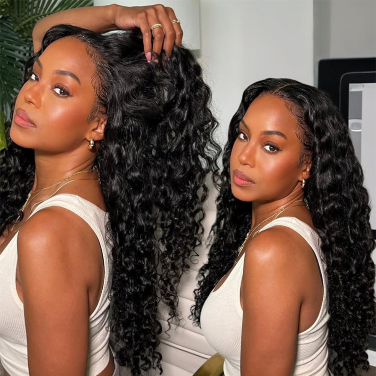 13x4 Transparent Lace Jerry Curly Wig Natural Hairline 180%