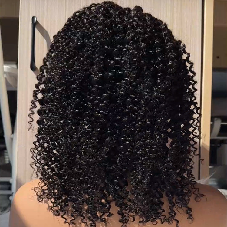 13x4 Transparent Lace KinKy Curly Wig Natural Hairline 180%
