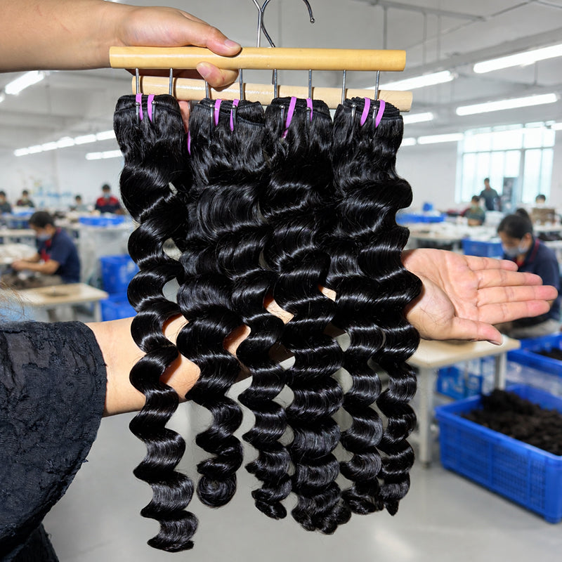 Loose Deep Wave 100% Human Hair Bundles (Raw & Virgin Available）