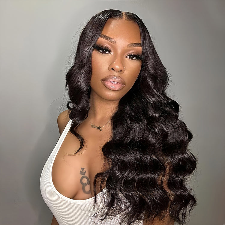 13x4 Transparent Lace Loose Wave Wig Natural Hairline 180%