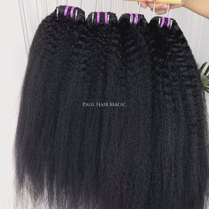 Kinky Straight Virgin Human Hair Bundles