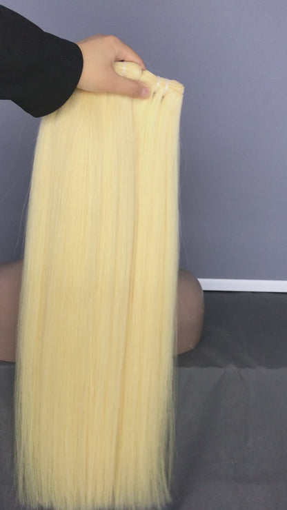 #613 Straight 100% Human Hair Bundles