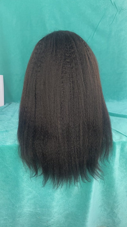 5×5 HD Lace Kinky Straight Closure Wig | Natural & Full Look | Premium Human Hair