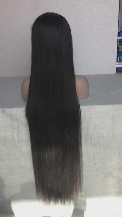 Straight Hair 40 Inch Wig | 13*6 HD Lace | 200% Density | Natural Black