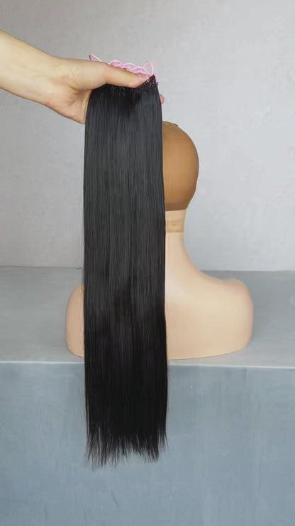 Straight Knotless Crochet Hair | Pre-Separated Human Hair