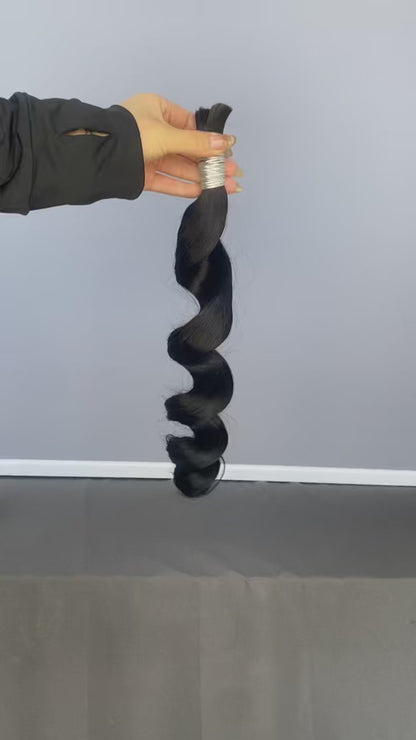 Loose Wave Raw Bulk Hair For Braids,Braiding Hair,100% Human Hair
