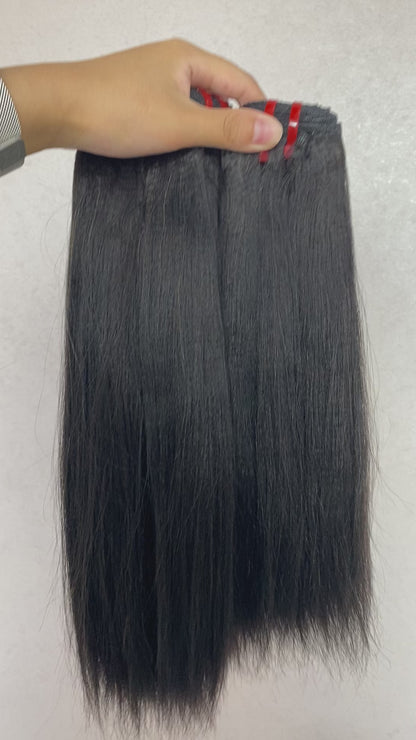 Yaki Straight 100% Human Hair Bundles (Raw & Virgin Available)