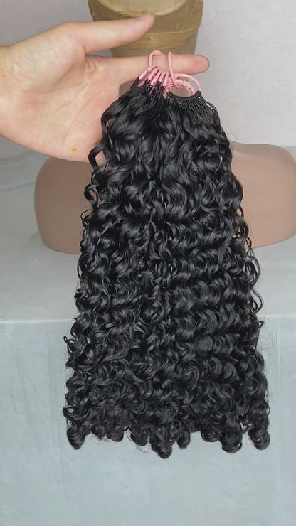 Burmese Curly Knotless Crochet Hair | Pre-Separated Human Hair