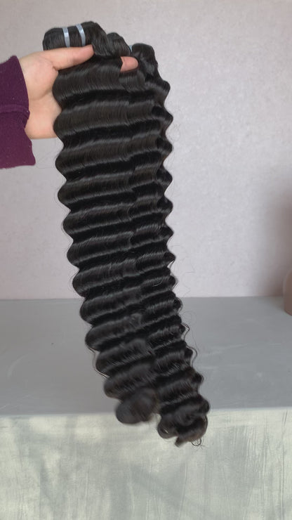 Deep Wave 100% Human Hair Bundles (Raw & Virgin Available）