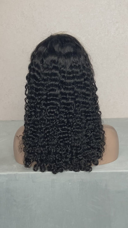 Burmese Curly Wig | Transparent Lace Frontal | Natural Density 180%