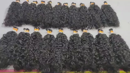 Vietnamese Curly Raw Bulk Hair For Braids,Braiding Hair,100% Human Hair