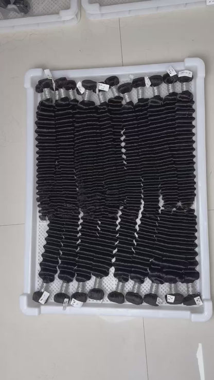 Deep Wave Virgin Human Hair Bundles