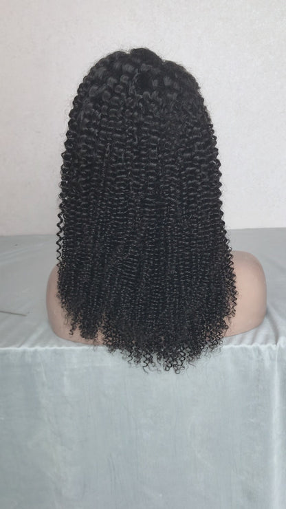 Kinky Curly V-Part Wig – 100% Virgin Human Hair