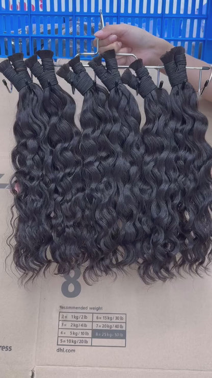 Cambodian Wave Raw Bulk Hair For Braids,Braiding Hair,100% Human Hair