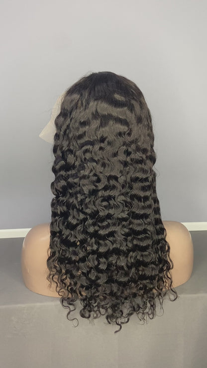 Water Wave Wig | Transparent Lace Frontal | Natural Hairline 180%
