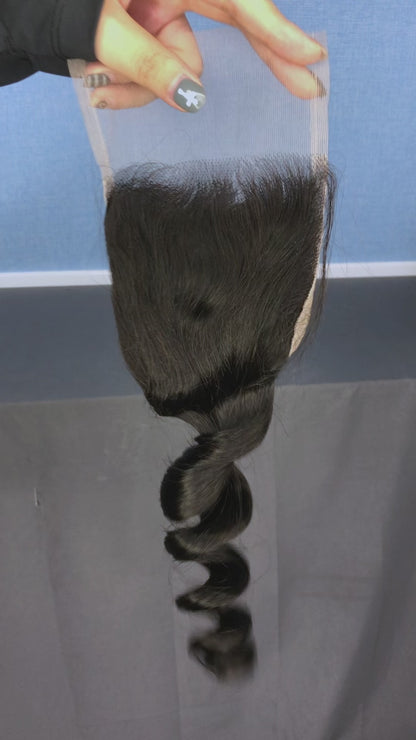 Loose wave Virgin Hair Frontal & Closure | Perfect Match for Bundles