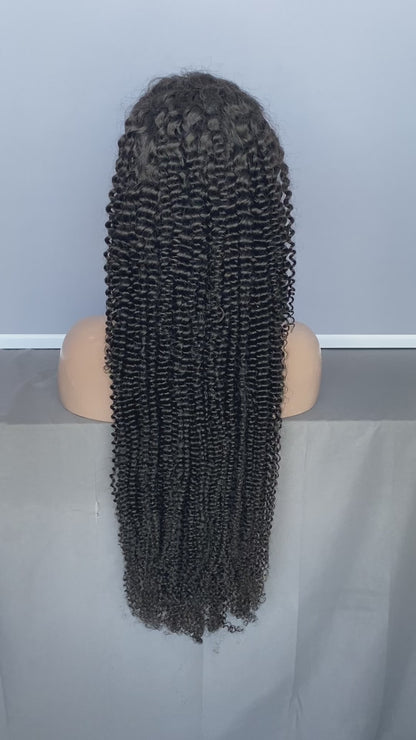 Jerry Curly HD Lace Frontal Wig | 100% Human Hair | Pre-Plucked Hairline