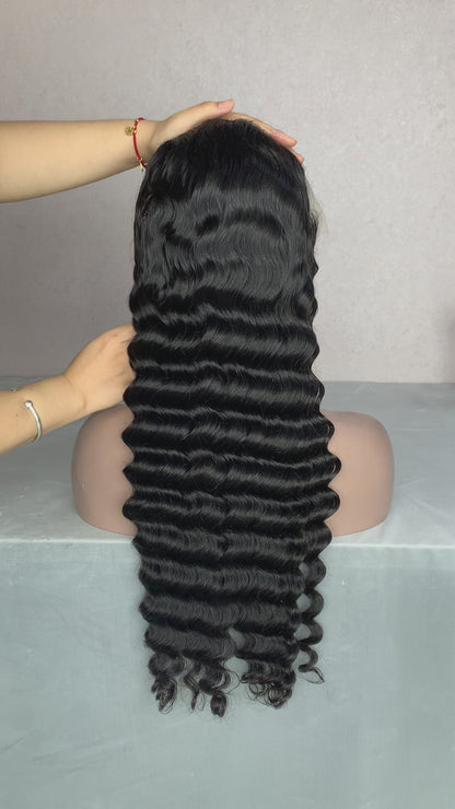 5×5 HD Lace Deep Wave Closure Wig | Natural & Full Look | Premium Human Hair