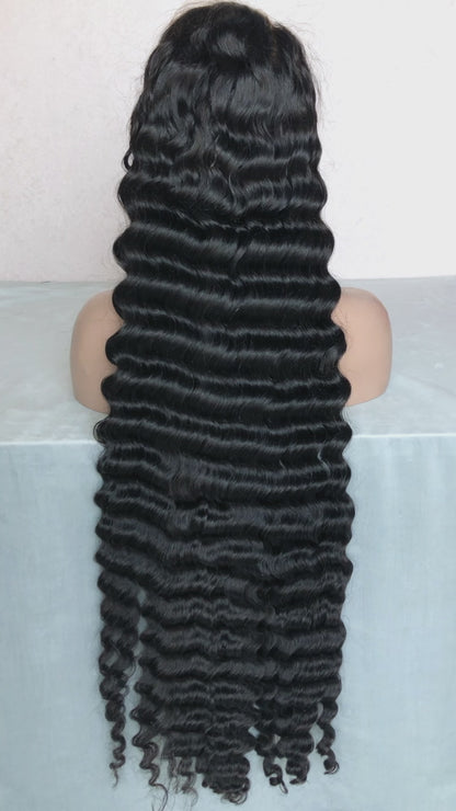 Deep Wave Raw & Virgin 40 Inch Wig | 13*6 HD Lace | 200% Density